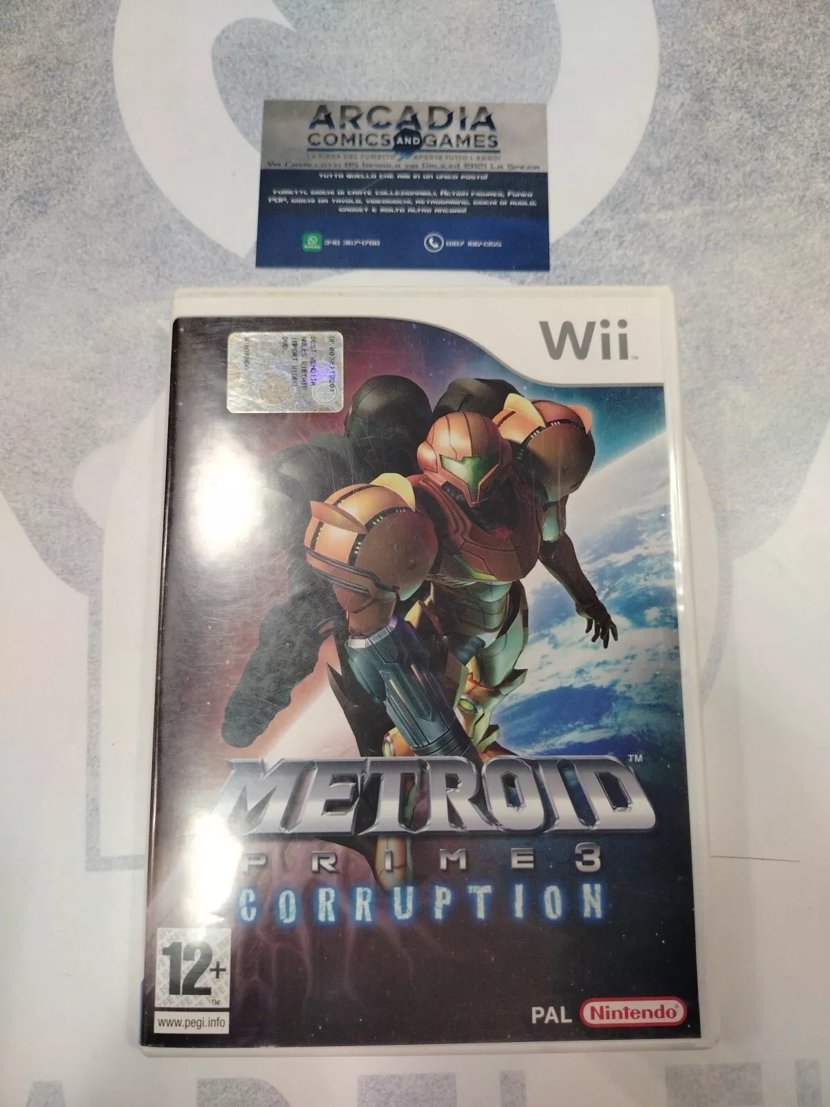 Metroid Prime 3 Corruption Wii Italiano PAL Triangolo Blu